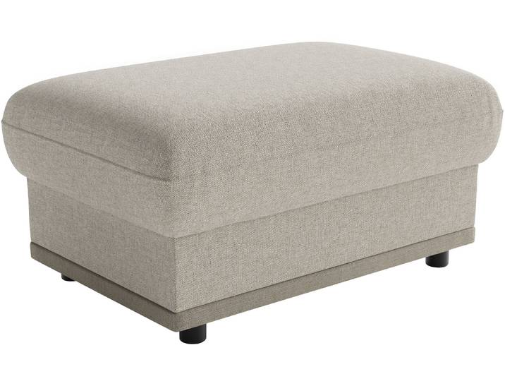 Polsterhocker SIT & MORE Cordoba B: 92 cm, Sitzhöhe: 46 cm , beige (natur), B:92cm H:46cm T:63cm, 100% Polyester, Hocker, Polsterhocker, Flexible Ablagefläche, passend zur Serie Cordoba