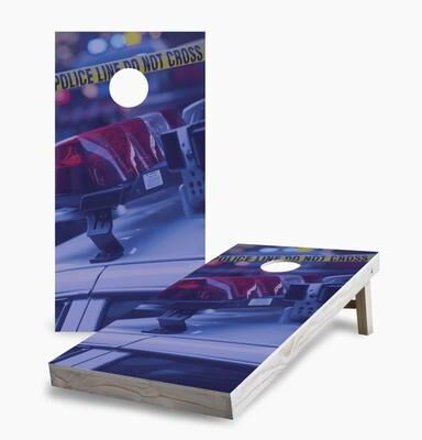 Skip's Garage Police Cornhole Boards
