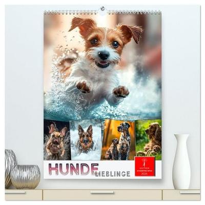 Hunde Lieblinge (hochwertiger Premium Wandkalender 2026 DIN A2 hoch), Kunstdruck in Hochglanz