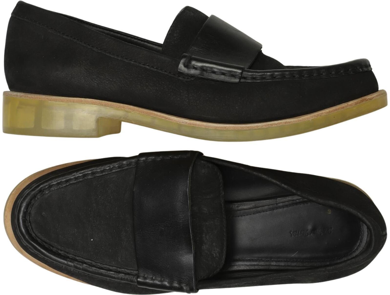 & Other Stories Damen Halbschuh, Schwarz, Gr. EU 40, Leder - Second Hand