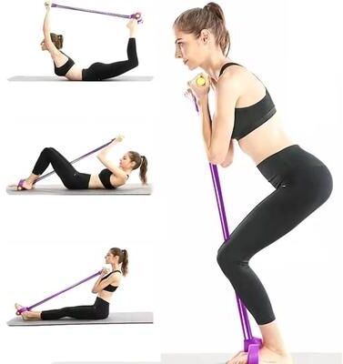 Market Central Tube Resistance Bands With Pedal Handles For Full Body Home Workout Training Tube Resistance Bands With Pedal Handles For Full Body Home Workout Training