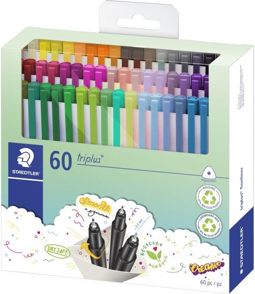 Staedtler Triplus Fineliner   60 Farver
