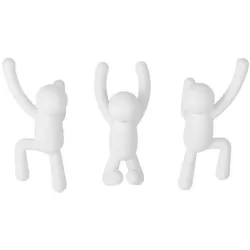 Garderobenhaken Buddy-Männchen (3er-Set) weiß Umbra