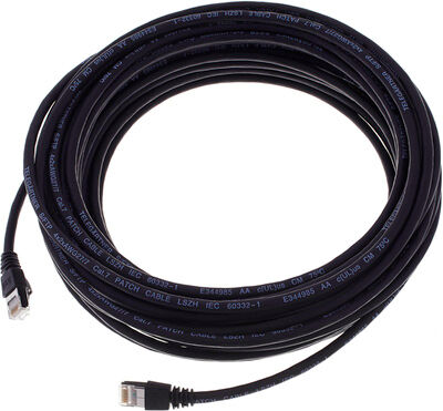 Telegärtner CAT6A Patchkabel 15m, sw noir