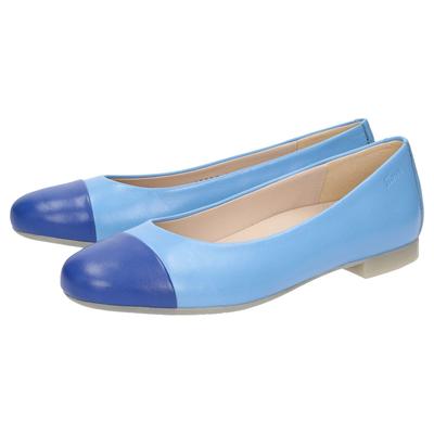 Ballerina SIOUX "Villanelle-702", Damen, Gr. 42 (UK 8), blau, Obermaterial: 100% Lammnappaleder LANA. 100% Gummi rubber., Schuhe Ballerina