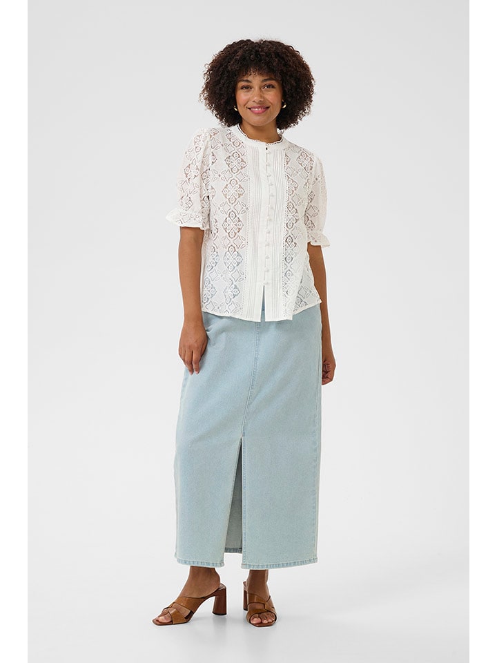 Cream Bluse in Weiß - 40