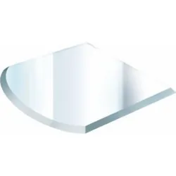 Glasbodenplatte 1200x1000x6 mm R=912 Facette 18