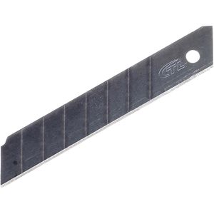 Ecobra Cuttermesser-Klingen 770949, Abbrechklinge, 18mm aus Carbonstahl, 3-fach geschliffen, 6 Stück