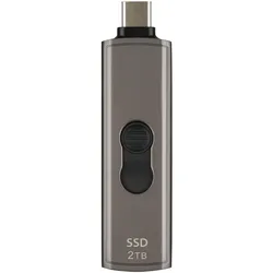 Transcend ESD330C (2 TB), Externe SSD, Grau