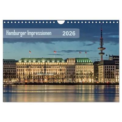 Hamburger Impressionen 2026 (Wandkalender 2026 DIN A4 quer), CALVENDO Monatskalender