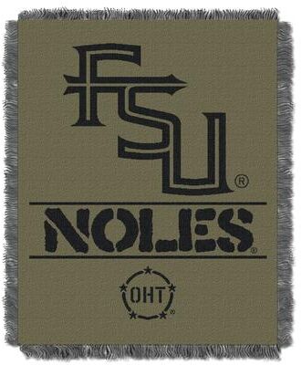 NCAA Florida State Seminoles OHT Rank Jacquard Throw Blanket