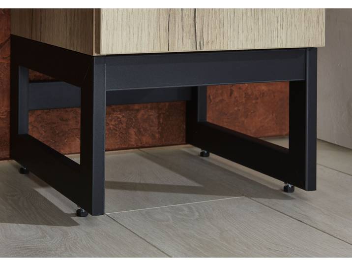 Möbelfuß OPTIFIT Yukon , schwarz, B:30cm H:17,8cm T:33,8cm, MDF, Möbelfüße, Möbelfuß