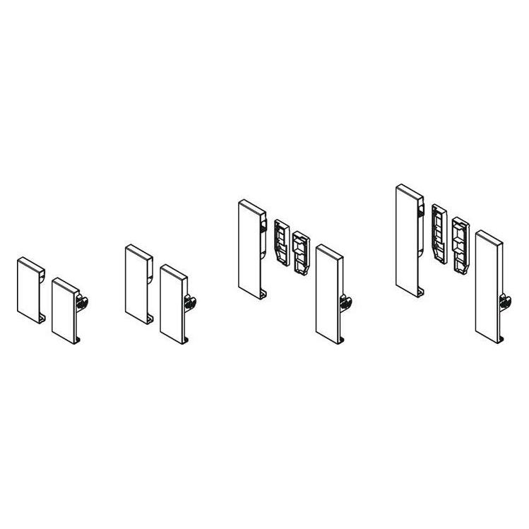 Hettich Verbinder für Front ArciTech, silber (15 Stk.) (9123083)