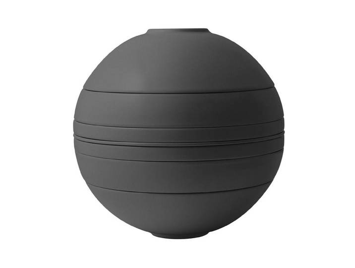 Kombiservice VILLEROY & BOCH Iconic boule black , schwarz, Geschirr-Sets, Kombiservice