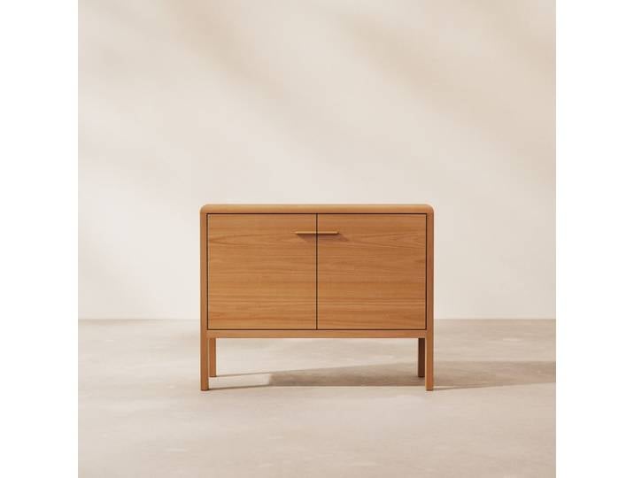 Sideboard aus massivem Mahagoni 100 cm - Natur - Mahogany