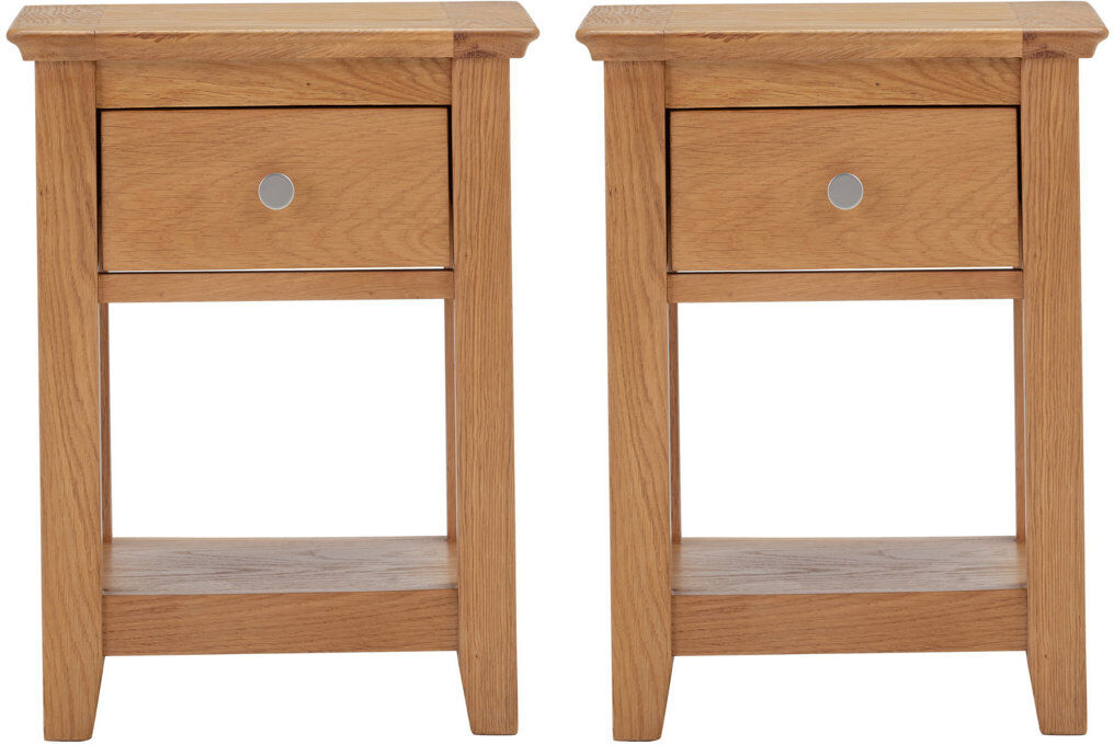 Rosalind Wheeler Raith Four Leg Rectangular Side Table Set Natural Wood 45cm H X 35cm W X 32cm D