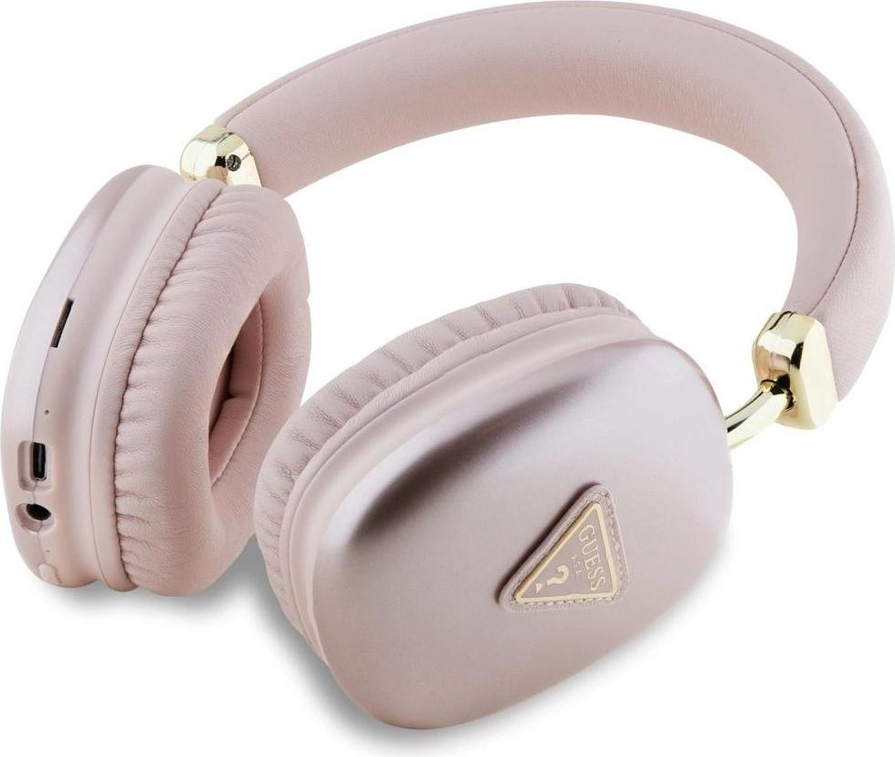 CG-Mobile Guess Universele Hoofdtelefoon met Metalen Driehoek - Roze