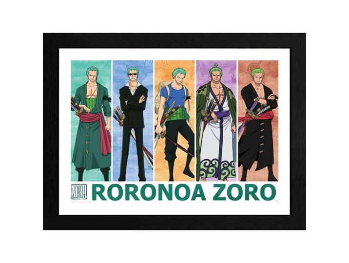 ONE PIECE - Tirage encadré Zoro Le Chasseur de Pirates (300)