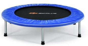Costway 38 Inch Mini Folding Trampoline Portable Leisure Fitness Backboard-Blue