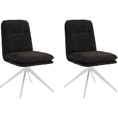 Esszimmerstuhl HOME AFFAIRE "Valencia", grau (anthrazit, weiß, anthrazit), H:92cm T:68cm, Metall, Stühle, Esszimmerstuhl, verschiedene Gestelle in Holz oder Metall