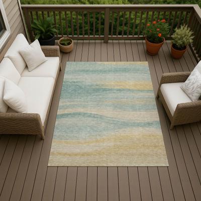 Addison Rugs Machine Washable Indoor/ Outdoor Ombre Volga Chantille Rug