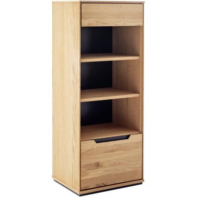 Regalelement MCA LIVING "Araya Regal", braun (eichenfarben), B:52,5cm H:129cm T:40,5cm, Holz teilmassiv, Regale, Standregal, FSC-Mix