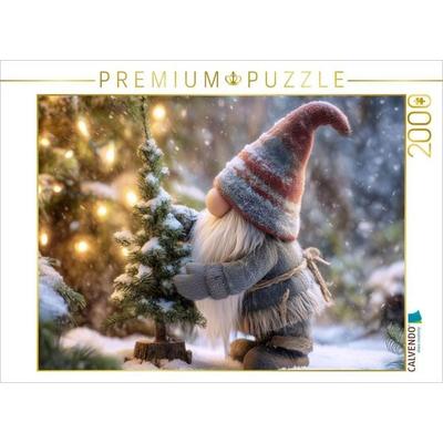CALVENDO Puzzle Wichtel in Weihnachtsstimmung | 2000 Teile Lege-Größe 90x67cm Foto-Puzzle für glückliche Stunden