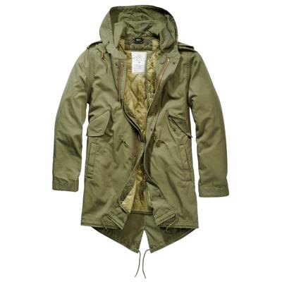 Winterjacke BRANDIT "Brandit Herren M51 US Parka", Herren, Gr. XXL, grün (olive), 73% Baumwolle, 27% Polyamid, mehrfarbig, normal, ohne Ausschnitt, Jacken Winterjacke