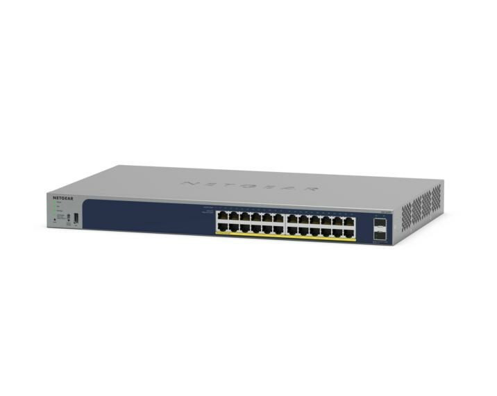 Netgear GS724TPv3 Managed L2 Gigabit Ethernet PoE Switch - Grijs