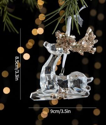 Rare Purchases Christmas Tree Ornaments Hanging, Acrylic Crystal Pendant, Snowflake Ornaments , Home Decoration Xmas Gifts s2