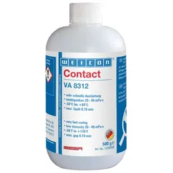 VA 8312 Cyanacrylat-Klebstoff | Sekundenkleber für den Lebensmittelbereich sowie EPDM-Elastomere und Gummi | 0,5 kg