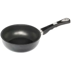 AMT Sauteuse, Ø 20 cm Höhe 6cm, Pfanne + Kochtopf, Schwarz