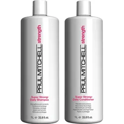 2L Paul Mitchell Super Strong Save Big (Shampoo 1000ml + Conditioner 1000ml)