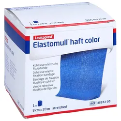 Elastomull haft color 8 cmx20 m Fixierbinde blau BSN medical