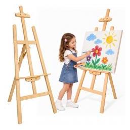Lean Toys Dreibeinige Malerstaffelei aus Holz (77327350)