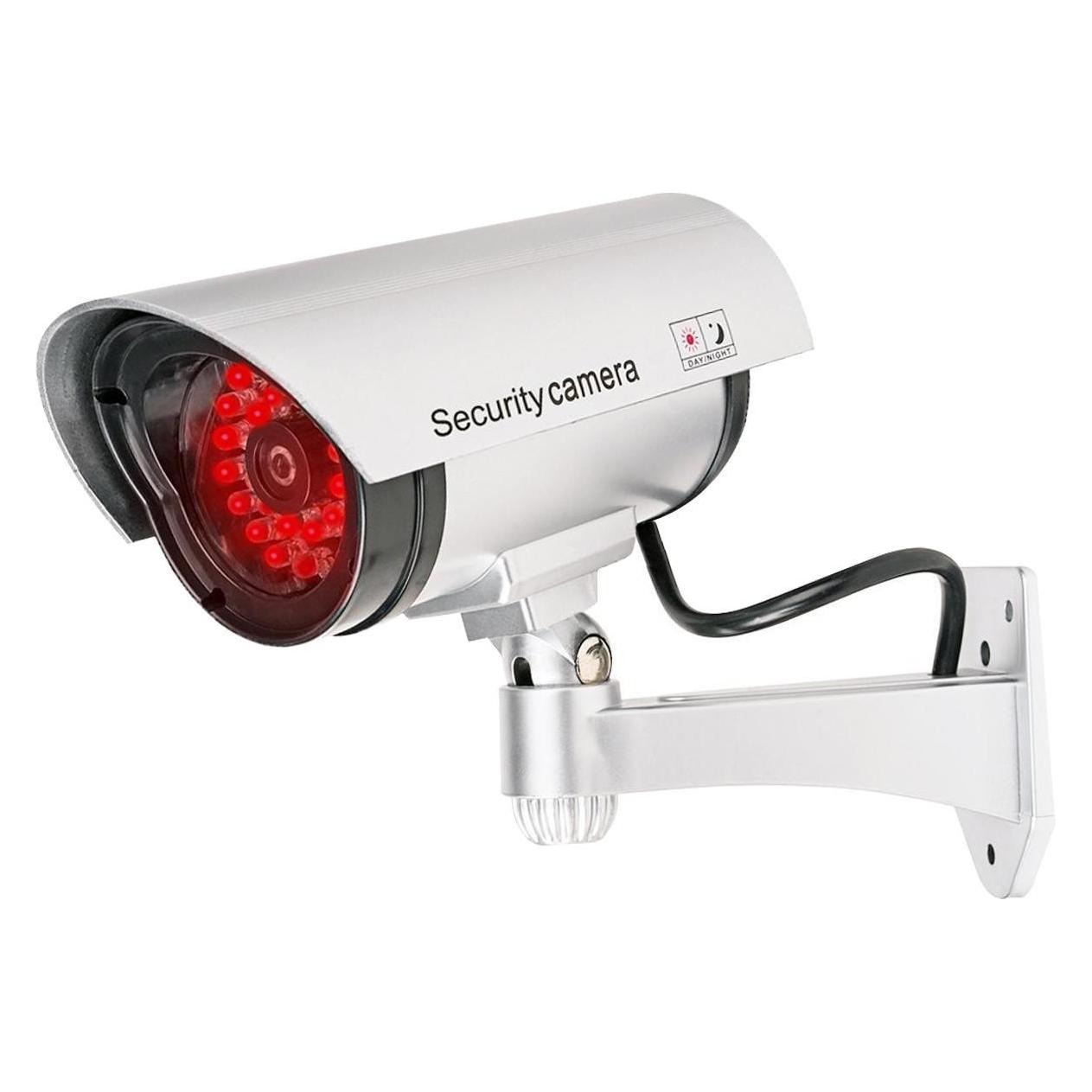 NoName Atrapa kamery tubowej srebrna 30LED AT-2B-S (49012585)