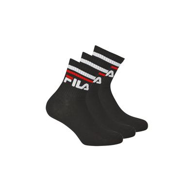 Kurzsocken FILA "Socken 3er Pack", Herren, Gr. 39-42, schwarz, Obermaterial: 80% Baumwolle CO. 18% Polyester PES. 2% Elasthan EL., Socken
