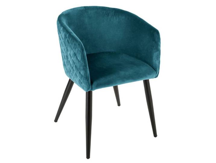 Fauteuil déco Marlo Atmosphera - Bleu canard