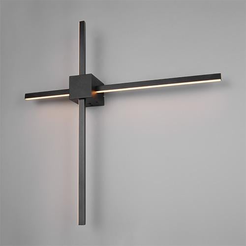 Trio Cassino Moderne Wandlamp Zwart met LED en Up-and-Down Lichteffect