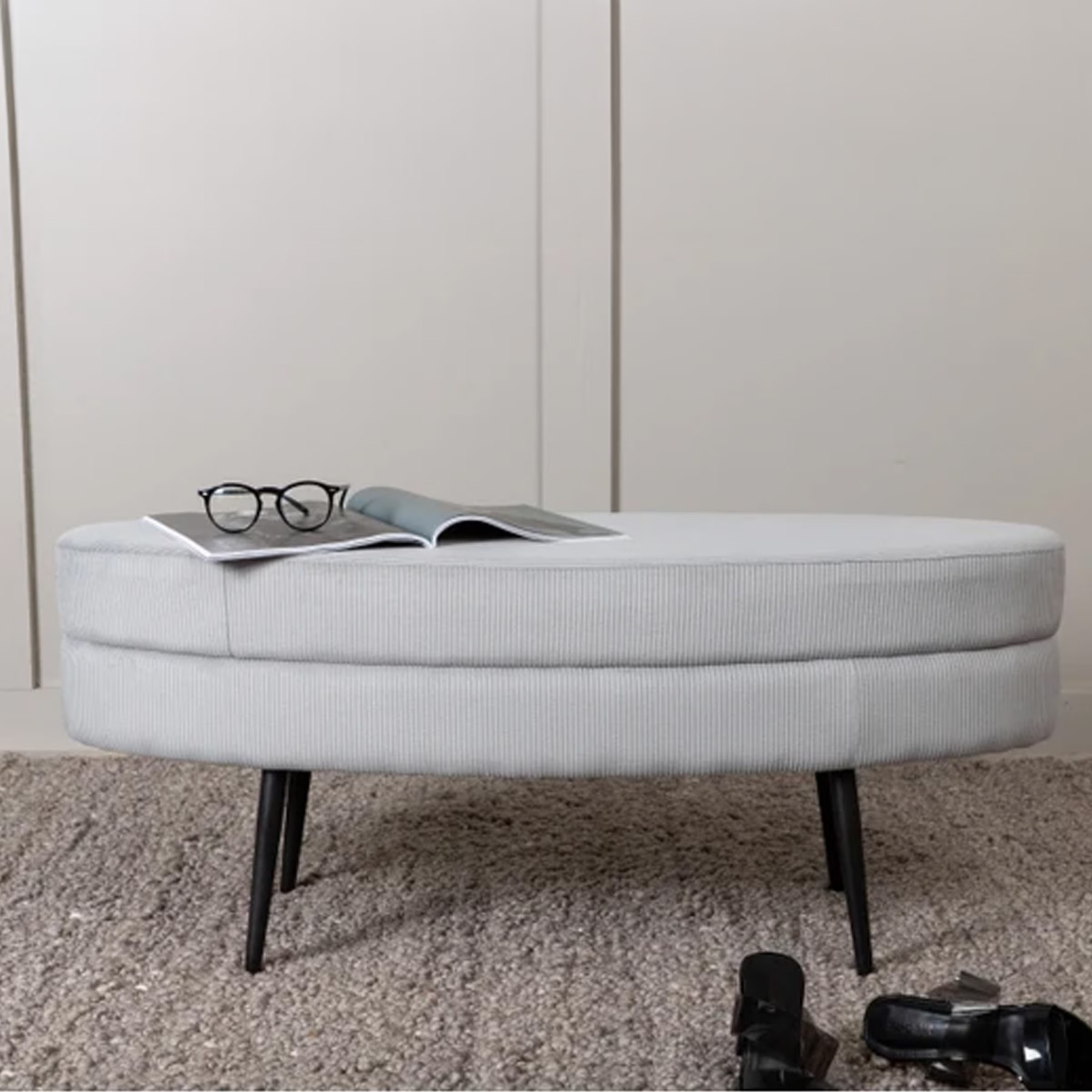 Nohr Larenzo Rib Hocker - Grijs