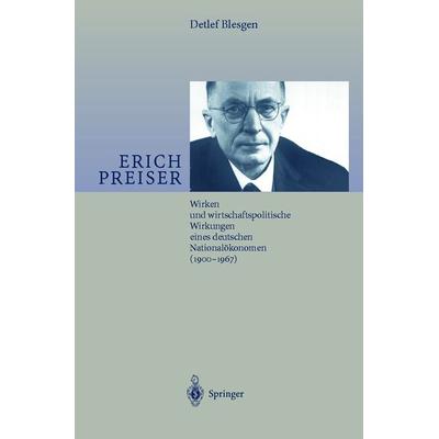 Erich Preiser, Set von Detlef J. Blesgen, Springer Berlin, 978-3-540-67133-6