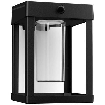 Philips LED Camill 8720169263918 Solar-Außenwandleuchte mit Bewegungsmelder LED 1.4 W Schwarz