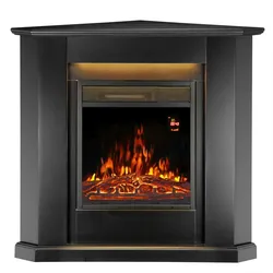 Elektrischer Kamin - Schwarz