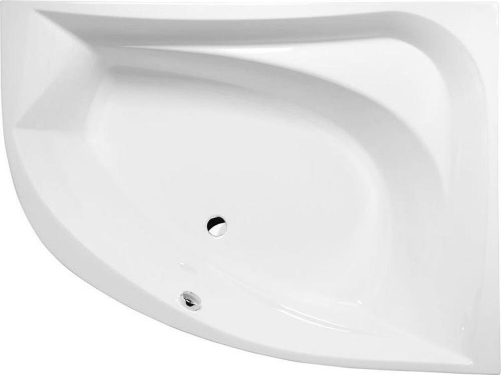 Raumspar Badewanne TANYA 160x120x49cm, rechts, weiß