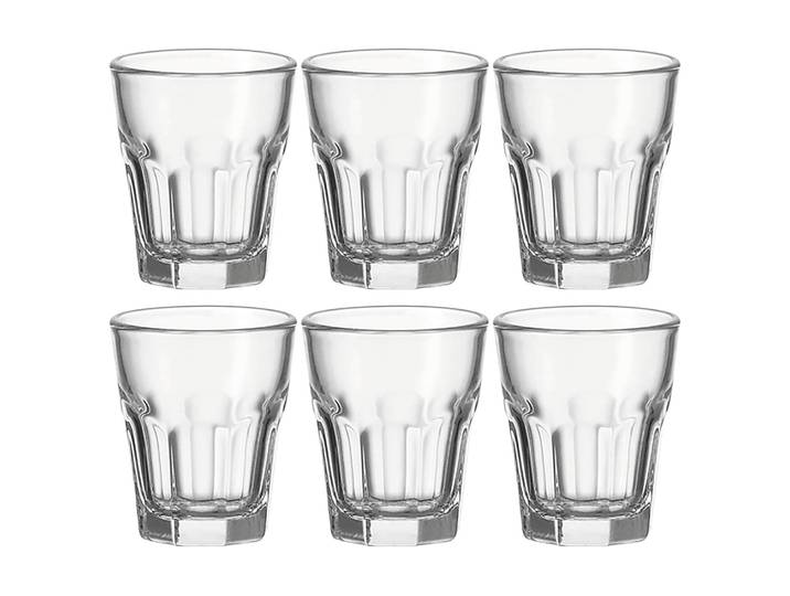 Verres à liqueur Rock - Lot de 6 5 x 6 x 5cm Transparent