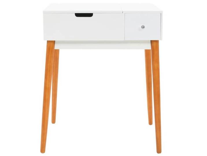 Meilleures Table de Maquillage/Chambre Coiffeuse avec miroir - MDF 60 x 50 x 86 cm - HZ749620
