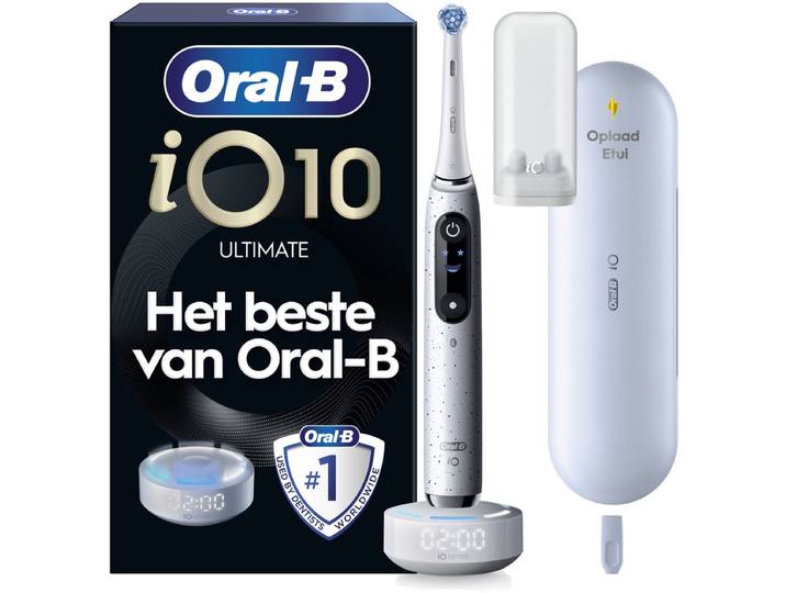 Oral-B iO 10 Elektrische Tandenborstel - Wit - Ontworpen Door Braun