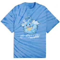 Puma, Herren, Sportshirt, Pokemon X Hoops Squirtle Tee (L), Blau