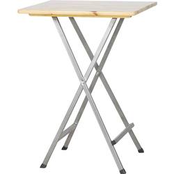 FUNSTAR 101735 Gartentisch Stahl, Kiefernholz Grau, Natur