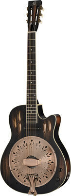 Ortega RRG40CE-DBK Distressed Black Antik Satin